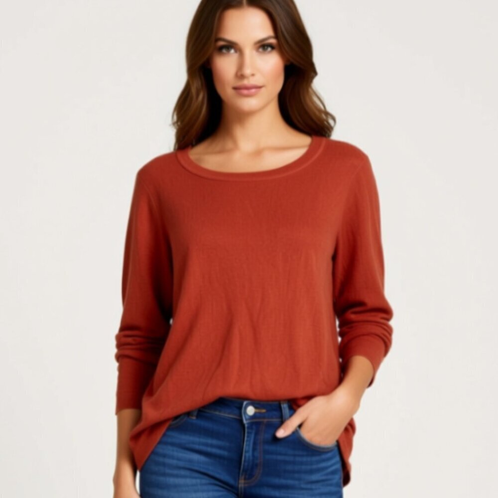 Cyrus tangerine sweater Size 1X (L7)